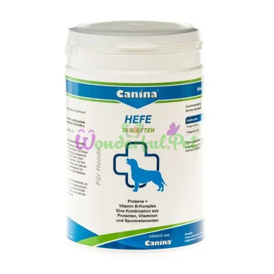 Дрожжевые таблетки с энзимами и ферментами для собак Canina Hefe 1000 таблеток 800 г (для пищеварения)