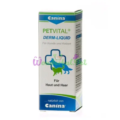 Витамины для кошек и собак Canina PETVITAL Derm-Liguid 25 мл (для кожи и шерсти)