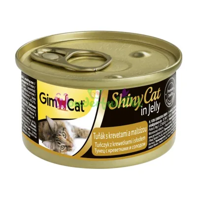 Влажный корм GimCat Shiny Cat 70 г тунец креветки и мальт