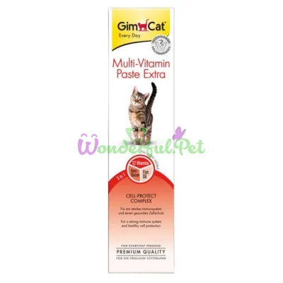 Лакомство для кошек GimCat Multi-Vitamin Paste Extra 200 г