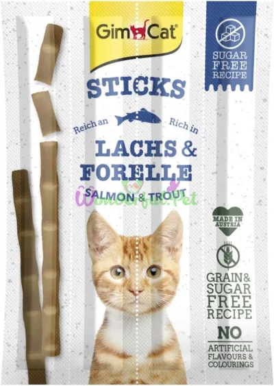 GimCat Sticks GF Salmon & Trout 4 pcs 20 g
