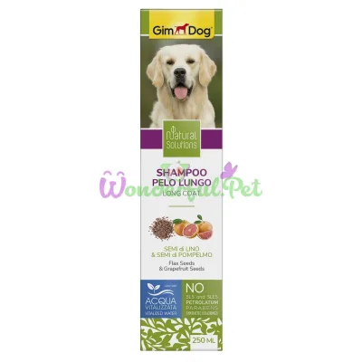 Шампунь Natural Solutions, для собак с длиной шерстью, 250 ml, GimDog