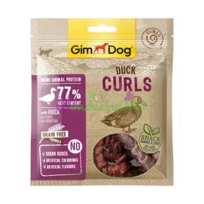 Лакомство для собак GimDog Duck Curls 55 г