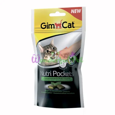 Лакомство GimCat Nutri Pockets Кошачья мята Мультивитамин 60 г