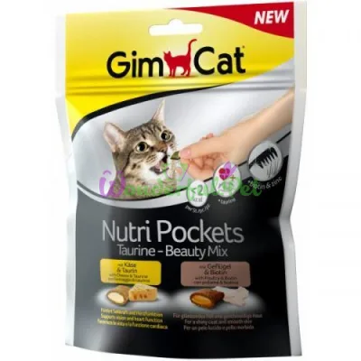 Лакомство для кошек Nutri Pockets Taurin Beauty mix 150 г