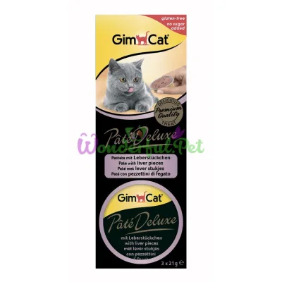 Влажный корм GimCat Pate Deluxe Liver 3x21 г