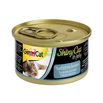 GimCat Shiny Cat Wet Food Tuna & Shrimp 70 g