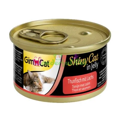 GimCat Shiny Cat Wet Food Tuna & Salmon 70 g