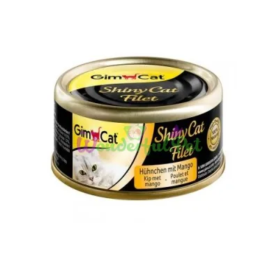 Влажный корм GimCat Shiny Cat Filet 70 г курица и манго