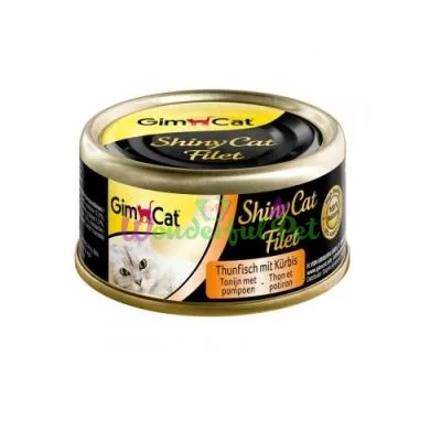 Влажный корм GimCat Shiny Cat Filet 70 г тунец и тыква