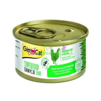Влажный корм GimCat Shiny Cat SUPERFOOD Duo Chicken Apple 70 г