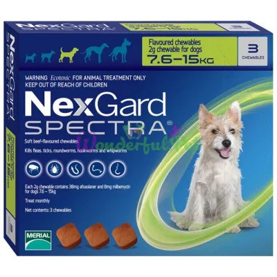 NexGard Spectra 7.5–15 kg Pack