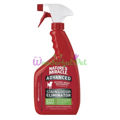 Спрей-устранитель Nature's Miracle Advanced Stain and Odor Eliminator для удаления пятен и запахов от собак с усиленной формулой 946 мл