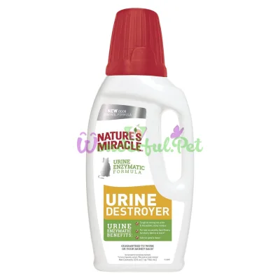 Устранитель Nature's Miracle Urine Destroyer для удаления пятен и запахов от мочи котов 946 мл