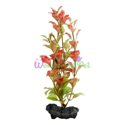 Декорация для аквариума Tetra DecoArt Plantastics растение с утяжелителем Red Ludwigia M 23 см (пластик)