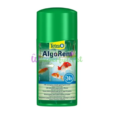 Tetra Pond AlgoRem 250ml against cloudy green water for 5000L