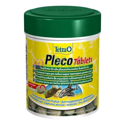 Сухой корм для аквариумных рыб Tetra в таблетках Pleco Tablets 120 шт. (для травоядных донных рыб)