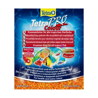 Tetra корм д/рыб. PRO Colour Crisps 12гр.премиум корм д/окраса