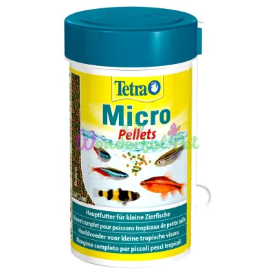 Сухой корм для мелких аквариумных рыб Tetra в гранулах Micro Pellets 100 мл (для всех аквариумных рыб)