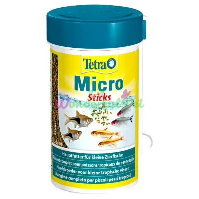 Сухой корм для мелких аквариумных рыб Tetra в палочках Micro Sticks 100 мл (для всех аквариумных рыб)