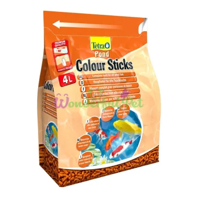 Сухой корм для прудовых рыб Tetra в палочках Colour Sticks 4 л (для всех прудовых рыб)
