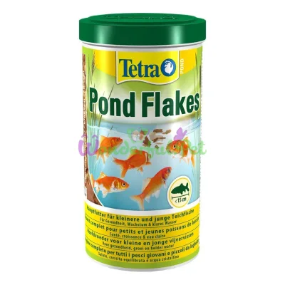 Сухой корм для прудовых рыб Tetra в хлопьях Pond Flakes 1 л (для всех прудовых рыб)