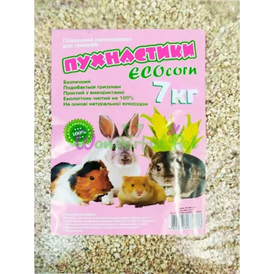 Кукурузный наполнитель Пушистики ECOcorn 7 кг