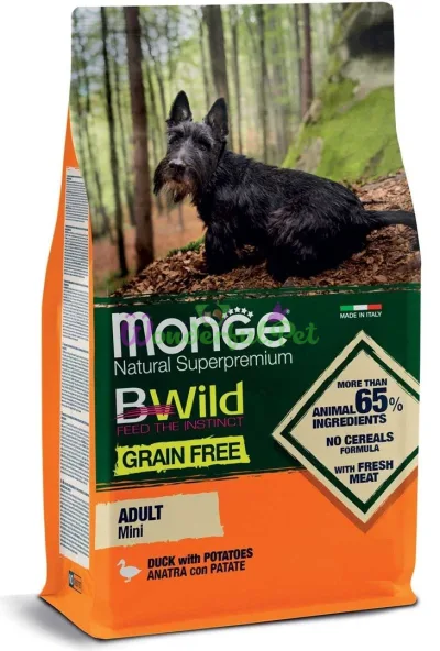Сухий корм MONGE DOG BWILD GF Mini Duck 15 кг