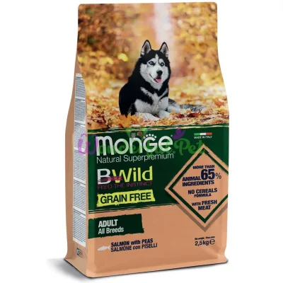 Сухой корм MONGE DOG BWILD GF Salmon 2.5 кг