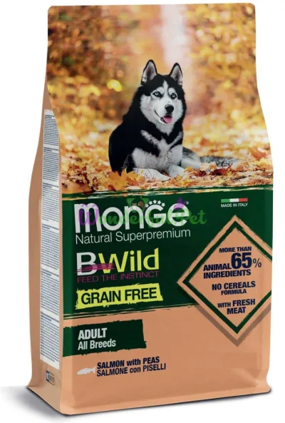 Сухий корм MONGE DOG BWILD GRAIN FREE Salmon 15 кг