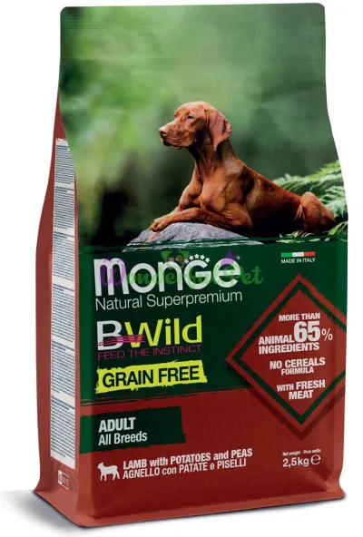 Сухий корм MONGE DOG BWILD GF All Breeds Adult Lamb 2.5 кг
