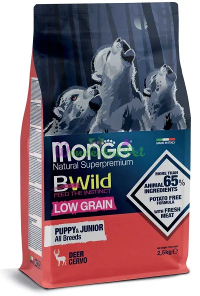 Сухий корм MONGE DOG BWILD LG Puppy Junior Venison 2.5 кг