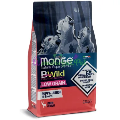 Сухой корм MONGE DOG BWILD LG Puppy Junior Venison 2.5 кг