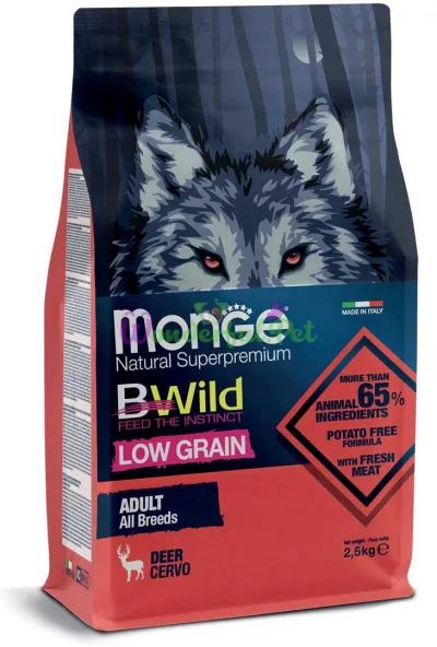 Сухий корм MONGE DOG BWILD LG All Breeds Adult Venison 2.5 кг