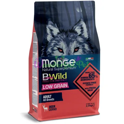 Сухой корм MONGE DOG BWILD LG All Breeds Adult Venison 2.5 кг