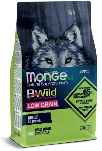 Сухий корм MONGE DOG BWILD LG All Breeds Adult Wild Boar 2.5 кг