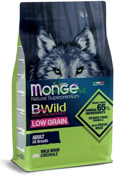 Monge Dog BWild Low Grain Wild Boar Dry Food 15 kg