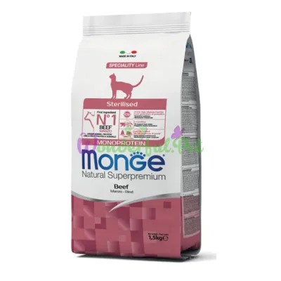 Сухой корм MONGE CAT Sterilized Beef 1.5 кг