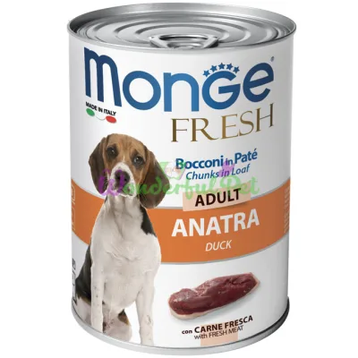 MONGE DOG FRESH Duck Wet Food 400 g