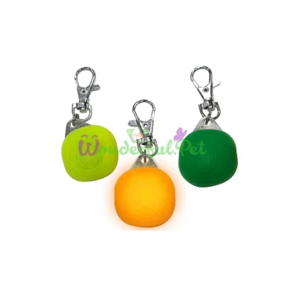 LED брелок на ошейник Кубик, 3,3х3,3 см