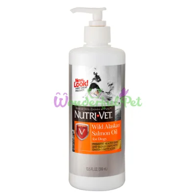 Витаминная добавка для шерсти собак Nutri-Vet Wild Alaskan Salmon Oil Dog 399 мл