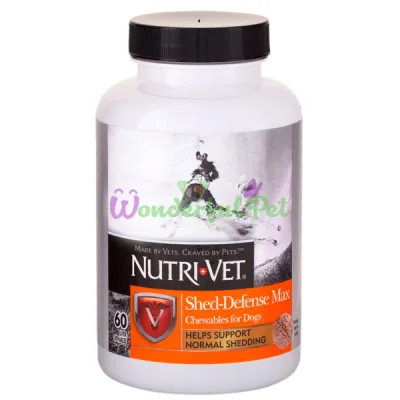 Витаминный комплекс для шерсти Nutri-Vet Shed-Defense Max Dog 60 табл