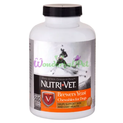 Витаминный комплекс для шерсти собак Nutri-Vet Brewers Yeast Dog 500 табл