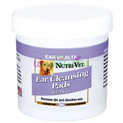Влажные салфетки для гигиены ушей Nutri-Vet Dog Ear Wipe 90 шт