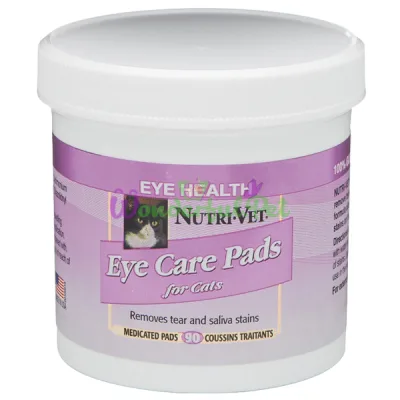 Влажные салфетки для шерсти Nutri-Vet Tear Stain Removal Cat 90 шт