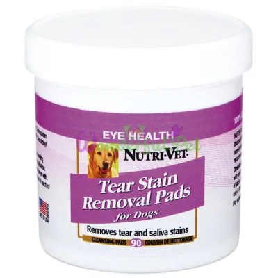 Влажные салфетки для шерсти Nutri-Vet Tear Stain Removal Dog 90 шт