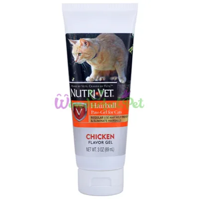 Гель для кошек Nutri-Vet Hairball Chicken Cat 89 мл
