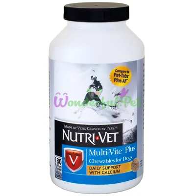 Мультивитамины для собак Nutri-Vet Multi-Vite Plus Dog 180 табл