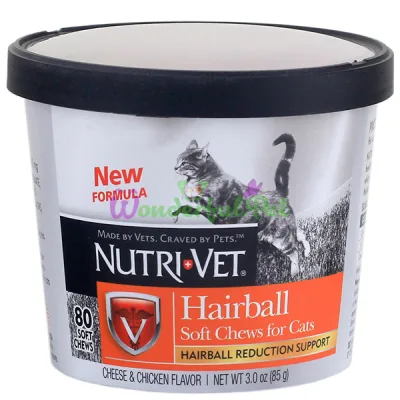 Таблетки для котов Nutri-Vet Hairball Soft Chews Cat 85 г 5 шт