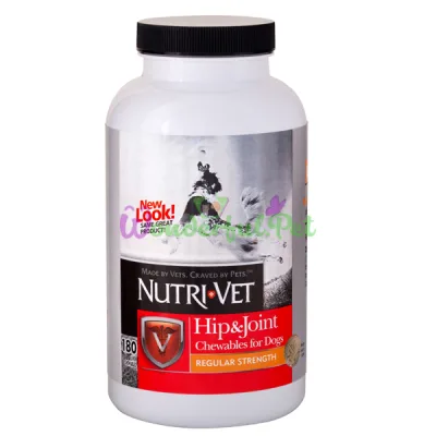 Хондроитин и глюкозамин 1 уровень Nutri-Vet Hip Joint Regular Dog 180 табл